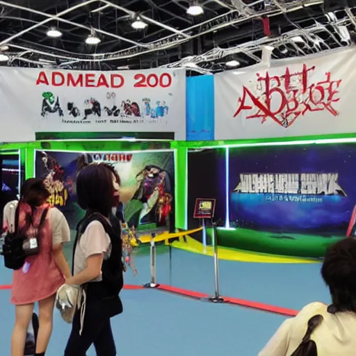 Image similar to a photo of anime expo booth