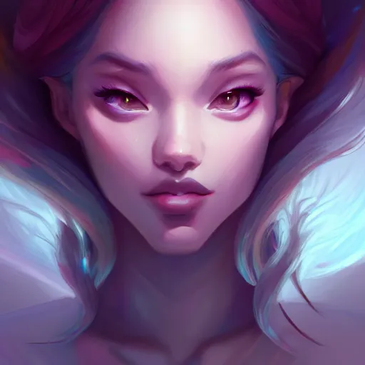 Image similar to a portrait of a beautiful model, art by lois van baarle and loish and ross tran and rossdraws and sam yang and samdoesarts and artgerm, digital art, highly detailed, intricate, sharp focus, Trending on Artstation HQ, deviantart, unreal engine 5, 4K UHD image