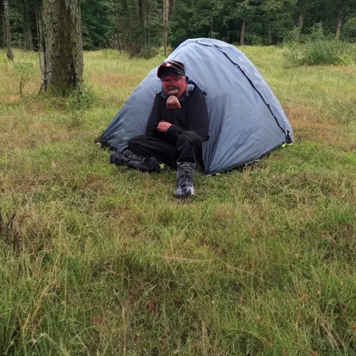 Image similar to steve wallis stealth camping on a big open field