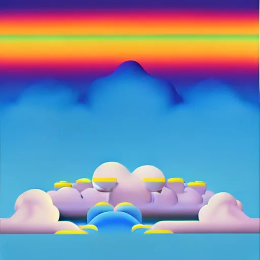 Image similar to clouds gradient background by shusei nagaoka, kaws, david rudnick, airbrush on canvas, pastell colours, cell shaded, 8 k