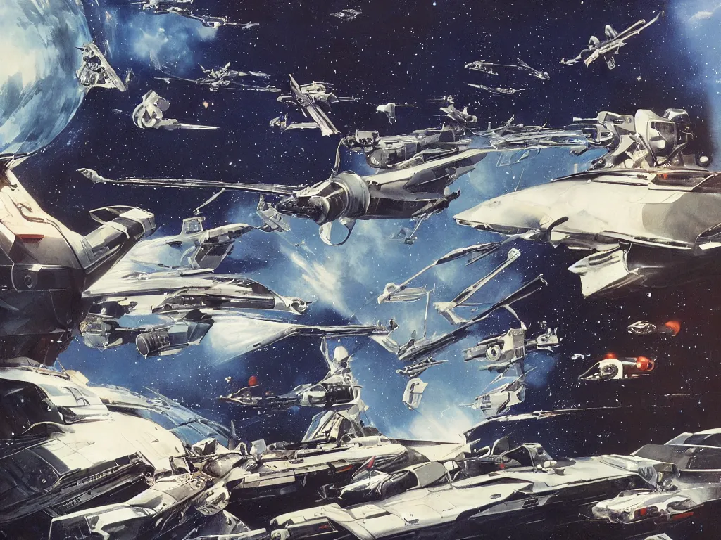 Image similar to ( ( ( ( ( thx 1 1 3 8, logan's run, matte painting, sci - fi illustration, sci - fi environment, painting ) ) ) ) ) by vincent di fate and john berkey and ralph mcquarrie!!!!!!!