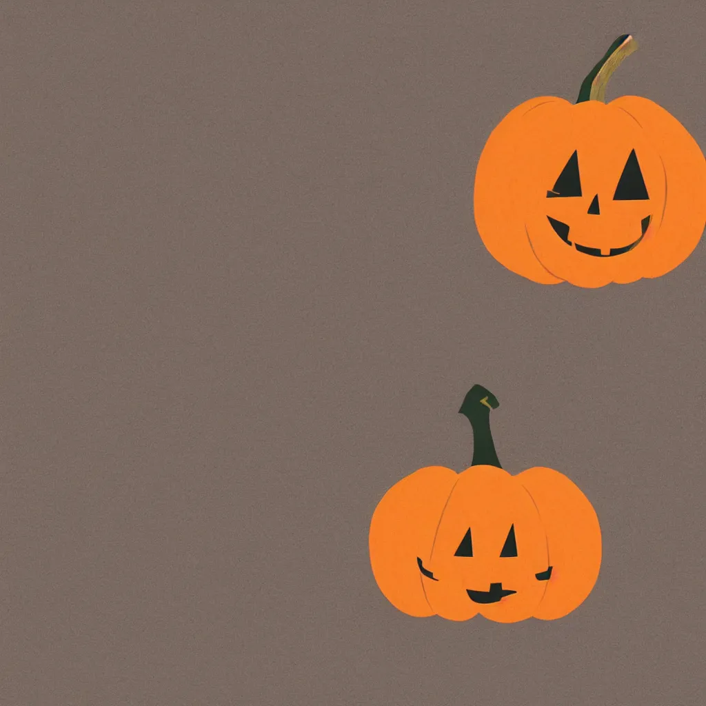 a cute pumpkin in the retro style of saul bass, | Stable Diffusion ...