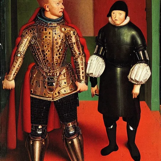 Image similar to cyborgs by jan van eyck