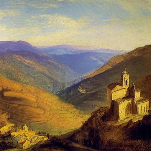 Prompt: ouro preto painted by william turner
