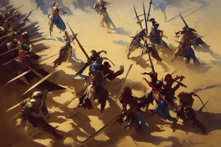 Image similar to greg manchess painting of a pile of swords in the middle of an arena, profile picture, organic painting, sunny day, matte painting, bold shapes, hard edges, street art, trending on artstation, by huang guangjian, gil elvgren, ruan jia, randy vargas, greg rutkowski