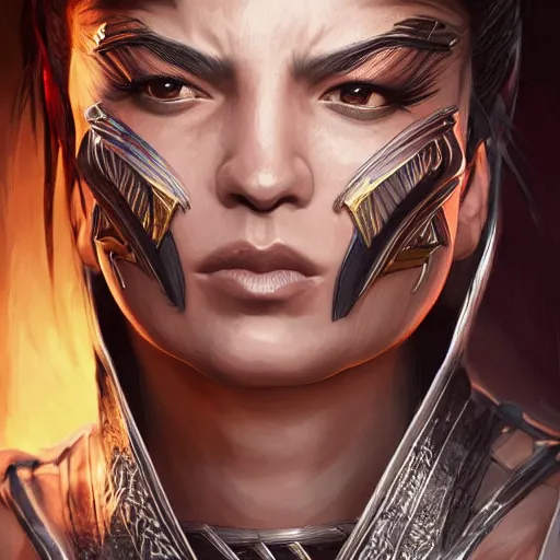 Prompt: a portrait of a young asia argento as a mortal kombat 1 1 fighting game character, urban motifs, intricate, elegant, highly detailed, digital painting, trending on artstation, concept art, smooth sharp focus, illustration, art by artgerm and greg rutkowski