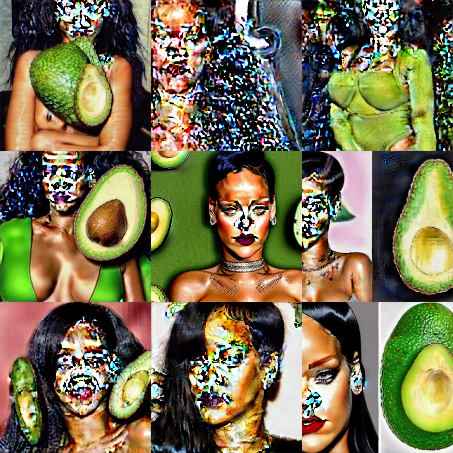 Prompt: rihanna as an avocado