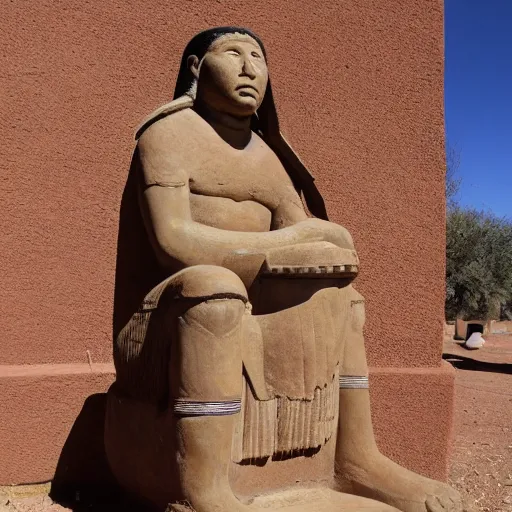 Prompt: a statue of the hopi indians