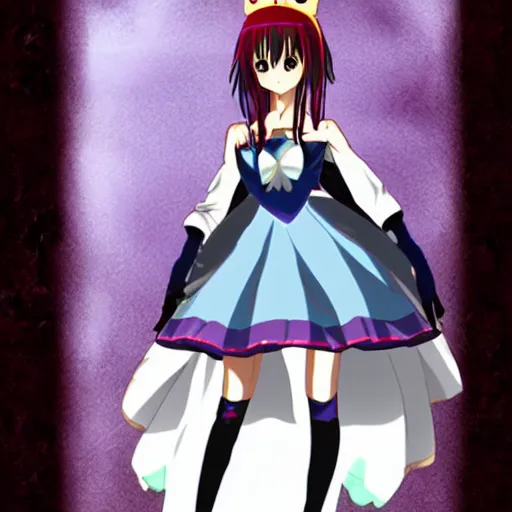 Prompt: a full length body shot of an anime princess