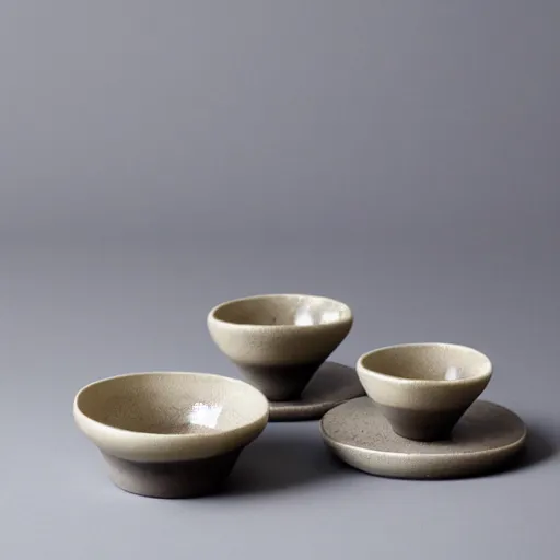 Image similar to wheel - thrown wabi - sabi ceramic set