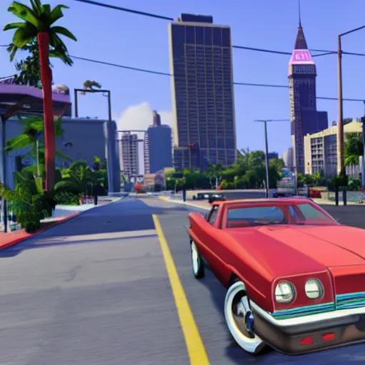 Prompt: grand theft auto 6 vice city gameplay