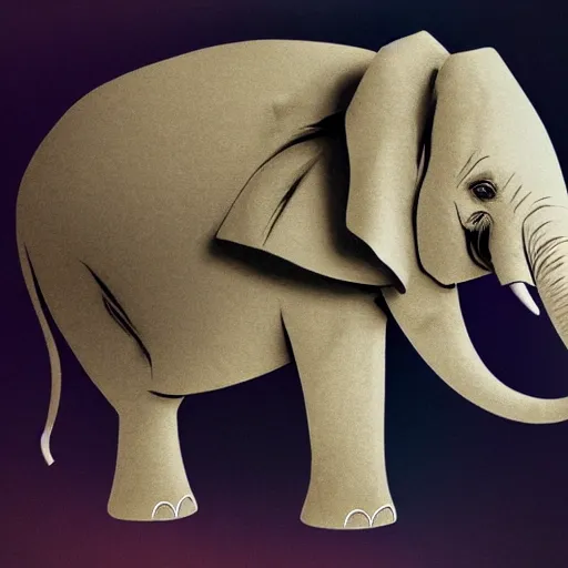 Image similar to billie eilish as an elephant