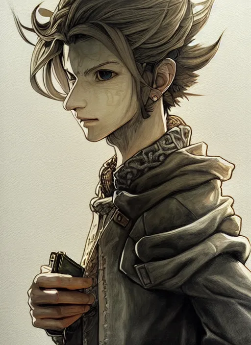 Image similar to a portrait of paperbag, an ultrafine detailed painting, detailed painting, boris valejo. octopath traveler