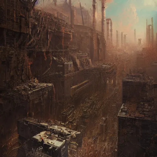 Prompt: UHD abstract painting of Industrialized Political Persecution, by Antonio Caparo and Ferdinand Knab and Greg Rutkowski, modernism, concept art, tonalism illustration, detailed, UHD, photorealistic, correct face, trending on artstation