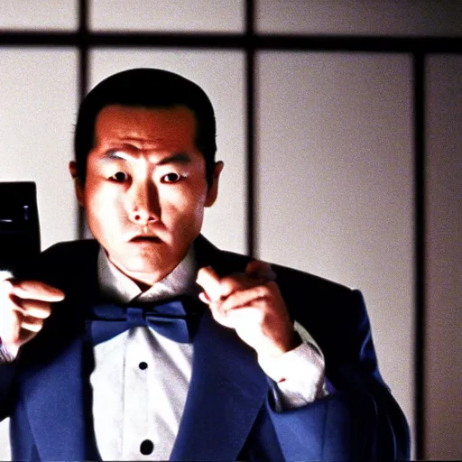 Image similar to a film still of kosaku kawajiri in American Psycho(2000)