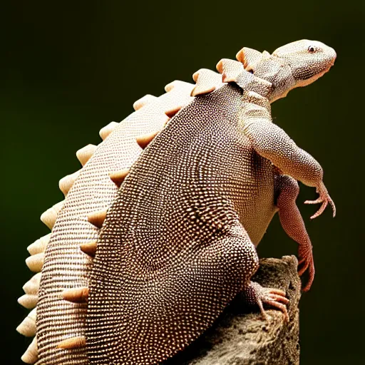 Image similar to a lizzard - armadillo - hybrid, animal photography