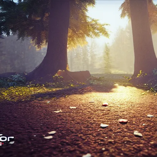 Prompt: moments before the acorn fell, gopro footage, 4 k, ultra realistic, unreal engine, artstation, murky lighting, deep shadows