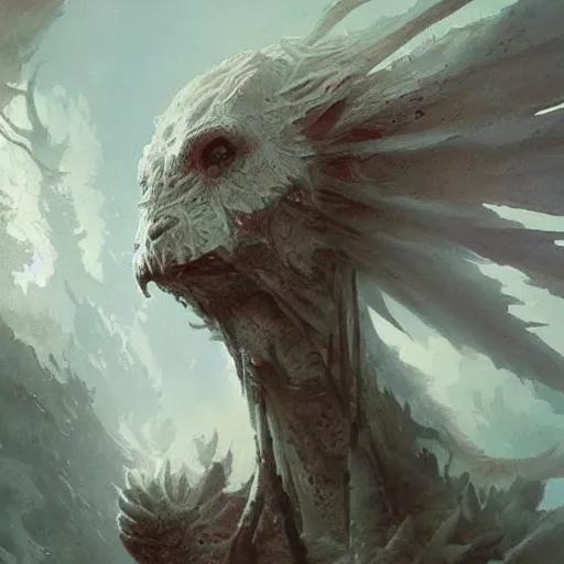 Image similar to a beautiful new creature from folklore, clear detailed view. ethereal fantasy art by greg rutkowski