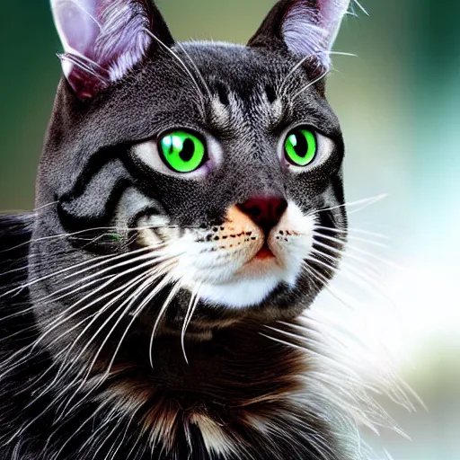 Image similar to a dragon - cat - hybrid, animal photography, wildlife photo