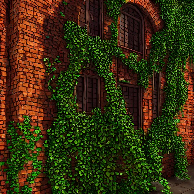 Image similar to complex vine covered building with many layers, 8 k, highly detailed, beautiful lighting, vivid colors!, realistic, ultra rendered, trending on artstation, deviantart featured