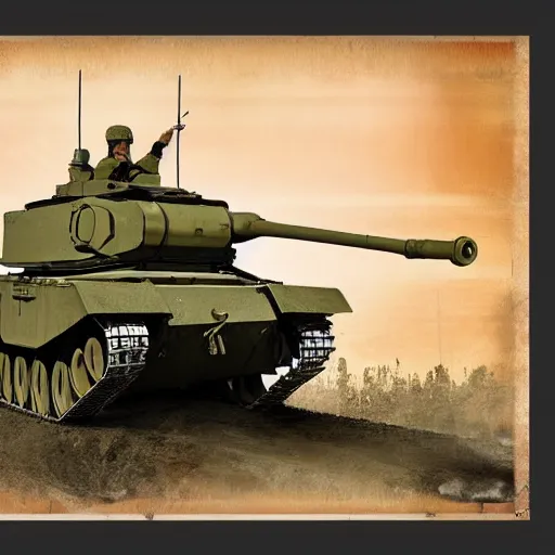 Image similar to army tank poster