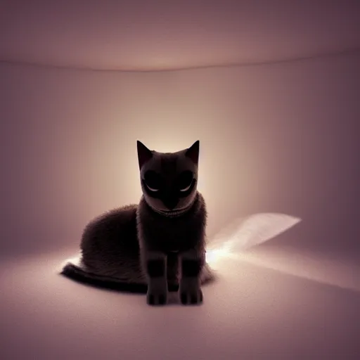 Prompt: cat furry, cat fursona, furry art, white fur, global illumination, radiant light, detailed and intricate environment