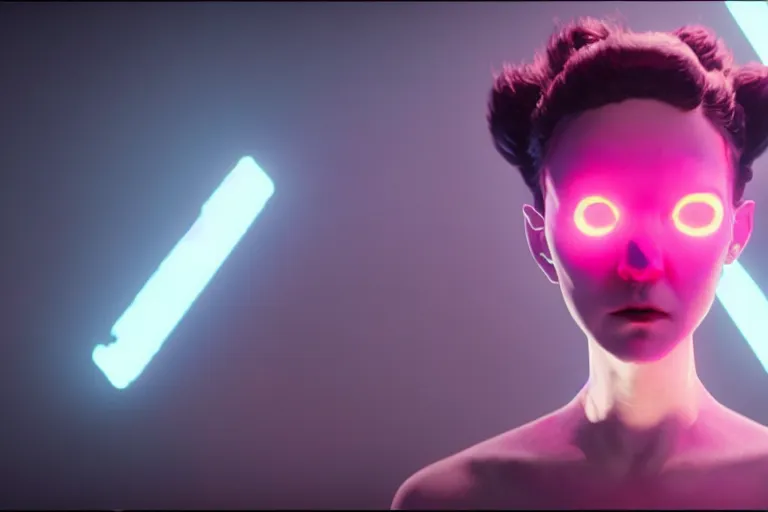 Image similar to vfx film, love death and robots, flat color profile low - key lighting award winning photography arri alexa cinematography, hyper real photorealistic cinematic, atmospheric cool colorgrade