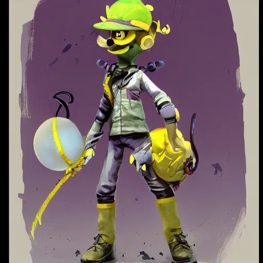 Prompt: highly detailed portrait of a cackling Waluigu astronaut ((Waluigi)) (((((Waluigi)))) by Dustin Nguyen, Akihiko Yoshida, Greg Tocchini, Greg Rutkowski, Cliff Chiang, 4k resolution, nier:automata inspired, bravely default inspired, vibrant but dreary purple, black, yellow and white color scheme!!! ((Space nebula background))