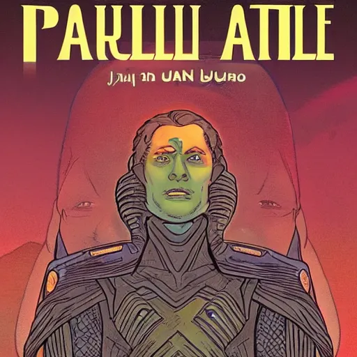 Image similar to paul atreides from dune in jan duursema comic book detailed style