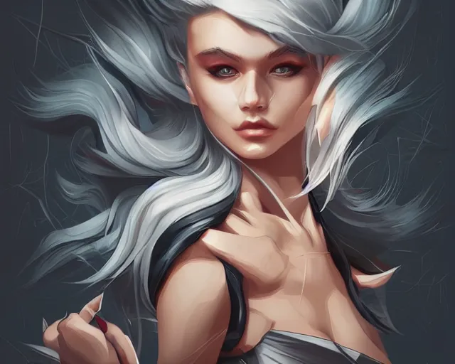 Prompt: relentless, a simple vector based illustration, by ross tran, artgerm, surrealism