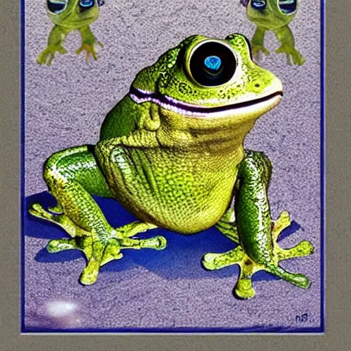 Image similar to 🌌🐸