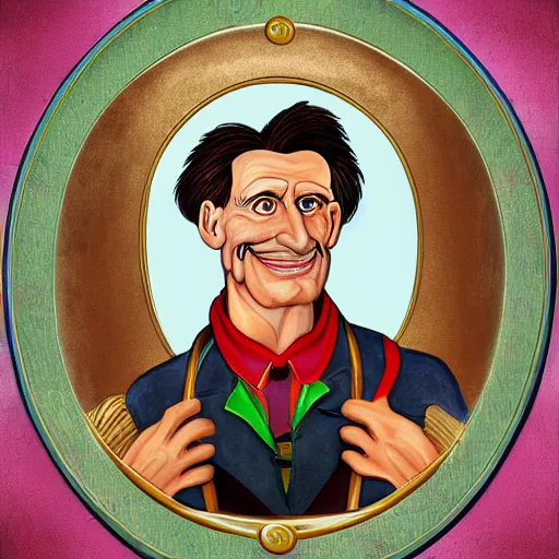 Image similar to portrait of dr. livesey from the soviet cartoon treasure island, highly detailed, centered, digital painting