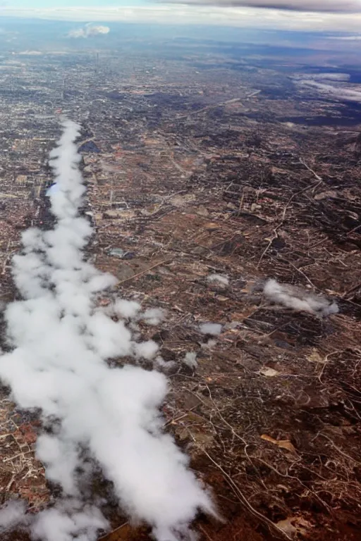 Image similar to photograph of giant crack! in! the! clouds!!!!!!!!!!!!!!!!!! above southern california city