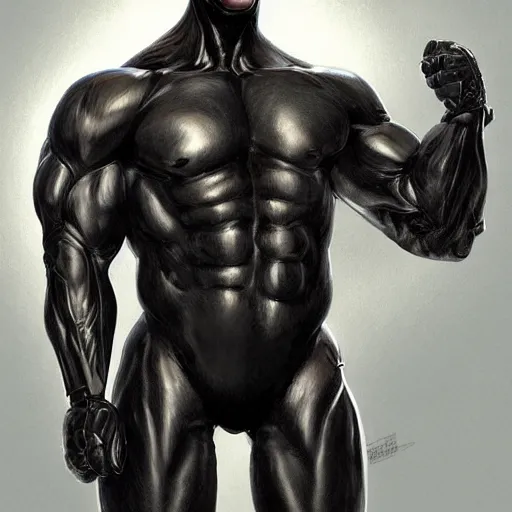 Prompt: an enormously muscular black - coated anthro horse at a research facility wearing skintight bodysuit, tactical kevlar, highly detailed, digital painting, artstation, concept art, illustration, art by artgerm, greg rutkowski, wlop