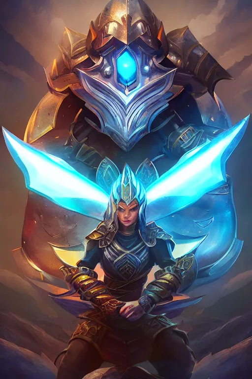 Image similar to shield fantasy epic legends game icon stylized digital illustration radiating a glowing aura global illumination ray tracing hdr fanart arstation by ian pesty and katarzyna da „ bek - chmiel