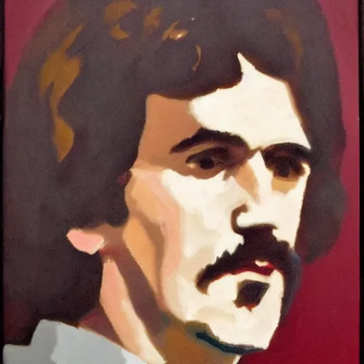 Image similar to impressionist era portrait of george harrison