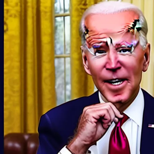 Image similar to joe biden in a youtube poop