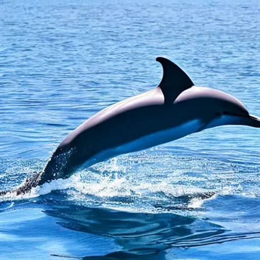 Prompt: dolphin in sea cute, colourful, happy, adorable