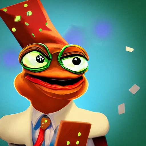 Prompt: pepe casino delaer, gambling, casino, detalied, artstation