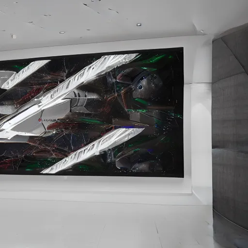 Image similar to sci-fi organic brutalism speed dynamic o x u wall panel on the coronation of napoleon painting and digital billboard in the middle, unreal engine 5, keyshot, octane, artstation trending, ultra high detail, ultra realistic, cinematic, 8k, 16k, in style of zaha hadid, in style of nanospace artstation, in plastic,dark, tilt shift,