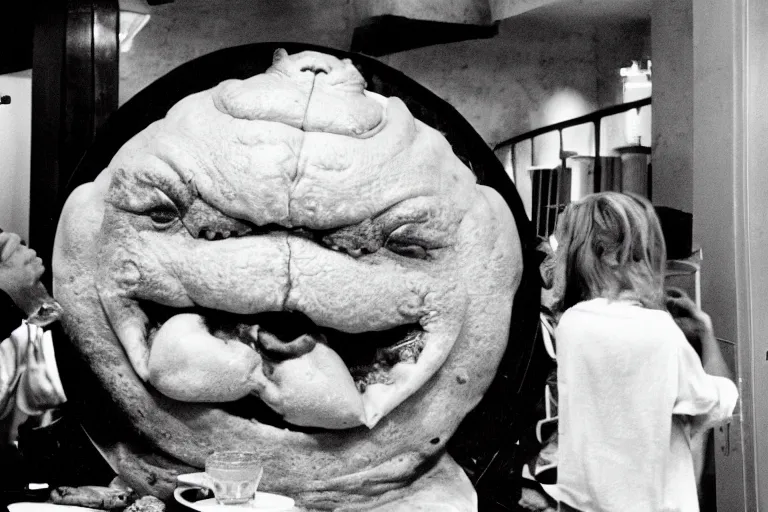 Image similar to pizza the hut in the talented mr. ripley photo 35mm black and white