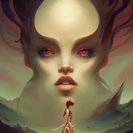 Prompt: portrait of a nubile emanation, art by pete mohrbacher and greg rutkowski and wlop, trending on artstation, deviantart, pinterest, unreal engine 5, highly detailed, intricate, sharp focus, digital art, 4 k uhd image