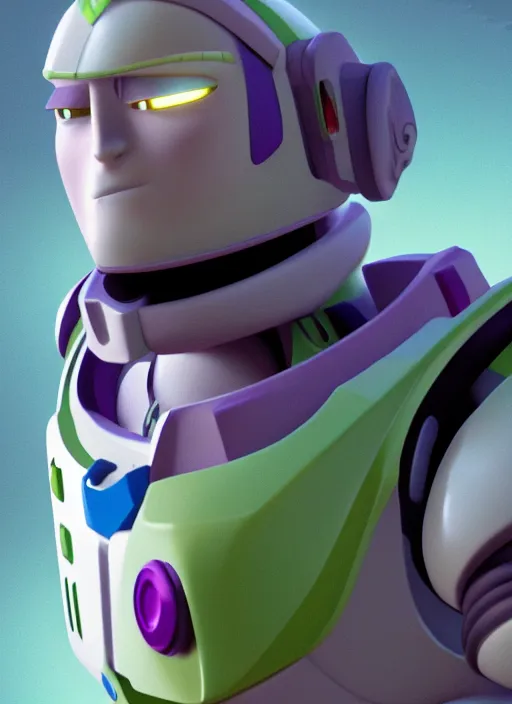 Image similar to buzz lightyear, au naturel, hyper detailed, digital art, trending in artstation, cinematic lighting, studio quality, smooth render, unreal engine 5 rendered, octane rendered, art style by klimt and nixeu and ian sprigger and wlop and krenz cushart