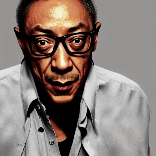 Image similar to giancarlo esposito in the style of the gta v loading screen, accurate, 4 k