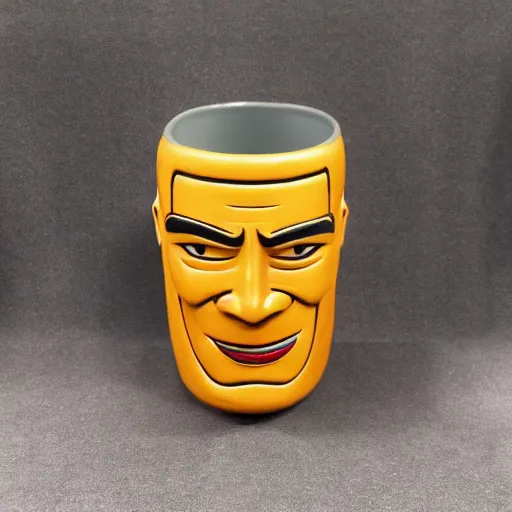 Image similar to max headroom tiki mug