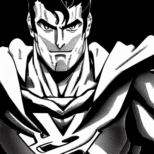 Prompt: manga panel of zelensky superman fortnite in the style of kentaro miura, 8 k, 4 k, masterpiece, trending on artstation,