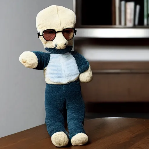 Prompt: walter white stuffed animal