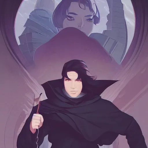 Image similar to vin venture, mistborn. clean cel shaded vector art. shutterstock. behance hd by lois van baarle, artgerm, helen huang, by makoto shinkai and ilya kuvshinov, rossdraws, illustration, art by ilya kuvshinov