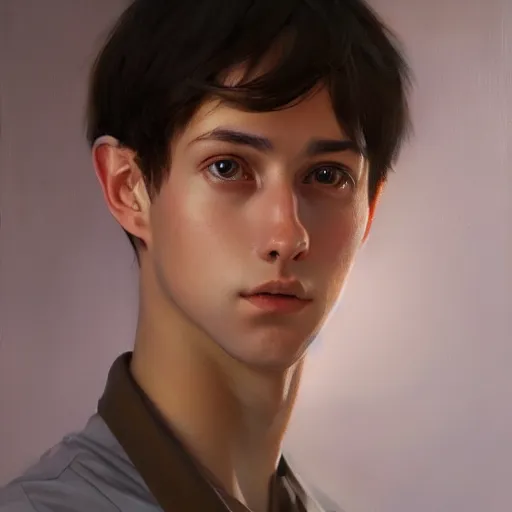 Prompt: of an ultradetailed beautiful portrait panting of ryan louder, front view, oil painting, by ilya kuvshinov, greg rutkowski and makoto shinkai