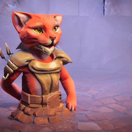 Prompt: Tabaxi Rouge, from Dungeons and Dragons, octane render, 8k, hyper realistic